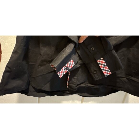 Vtg TOM’S WaRe XL BLACK WITH RED PLAID PRINT RARE - Picture 4 of 5